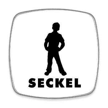 Pforzheimer Seckel - Magnet carré - blanc - Devant