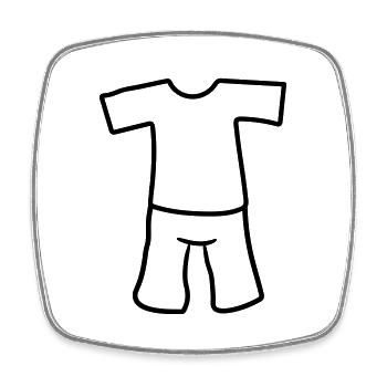 heiss t shirt oberteil kleidung hose anziehen kurz - Viereckiger Kühlschrankmagnet - Weiß - Vorne