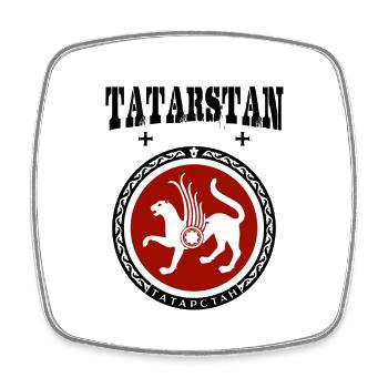 Tatarstan - Viereckiger Kühlschrankmagnet - Weiß - Vorne