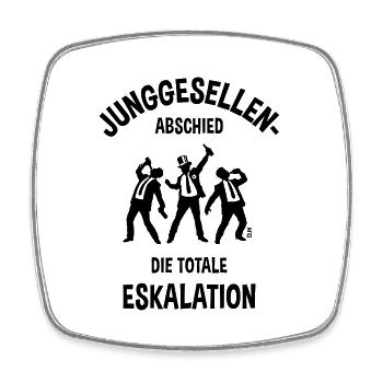 Junggesellenabschied – Die Totale Eskalation (JGA) - Viereckiger Kühlschrankmagnet - Weiß - Vorne