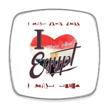 Ich liebe Ägypten Geschenk Tauchen Marsa Alam - Viereckiger Kühlschrankmagnet - Weiß - Vorne