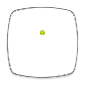 je peux pas j'ai tennis - Magnet carré - blanc - Devant