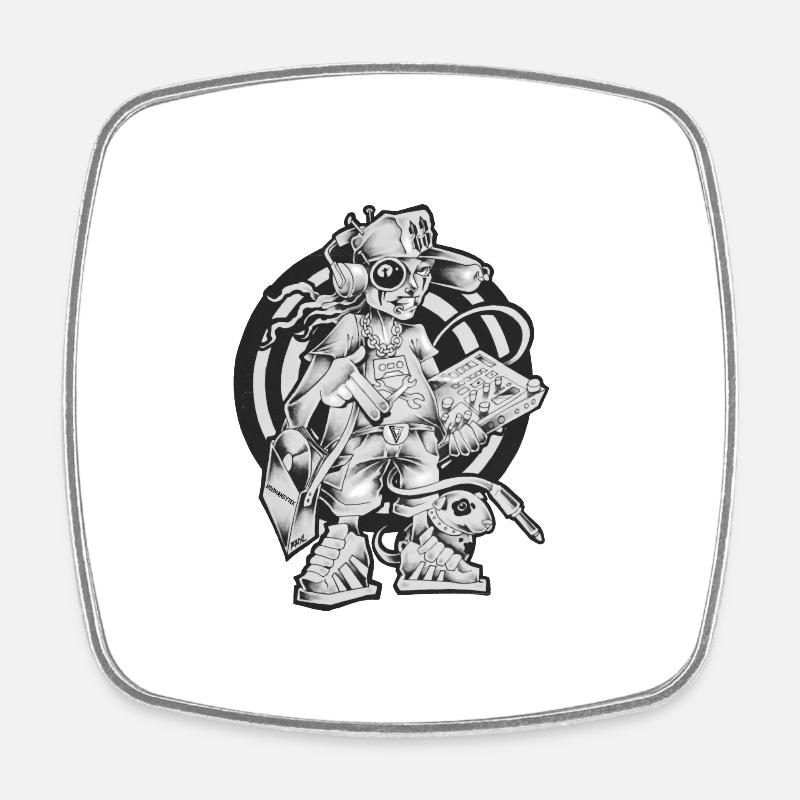 MAX korgeux - Viereckiger Kühlschrankmagnet - Weiß