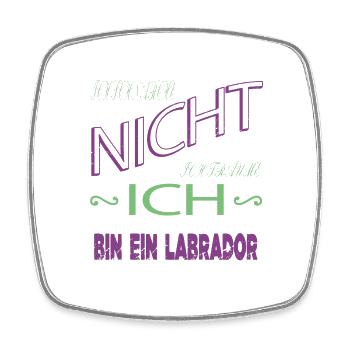 hundefreund hunderasse cool bluthund welpe bday - Viereckiger Kühlschrankmagnet - Weiß - Vorne