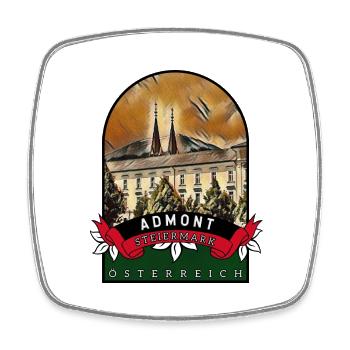 Admont Steiermark Österreich Souvenir - Viereckiger Kühlschrankmagnet - Weiß - Vorne