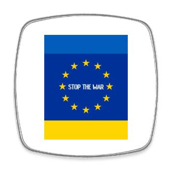 Ukraine - Magnet carré - blanc - Devant