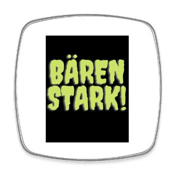 Bären stark - Viereckiger Kühlschrankmagnet - Weiß - Vorne