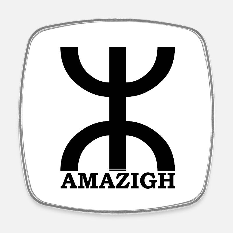 Kabyle - Magnet carré - blanc