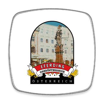 Oberösterreich Eferding Österreich Souvenir - Viereckiger Kühlschrankmagnet - Weiß - Vorne