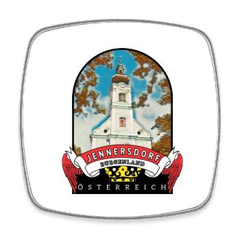 Burgenland Jennersdorf Österreich Souvenir - Viereckiger Kühlschrankmagnet - Weiß - Vorne
