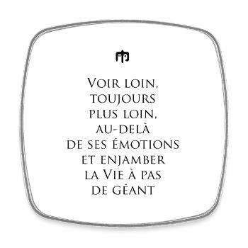 geant - Magnet carré - blanc - Devant