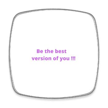 Be the best version of you - Square fridge magnet - white - Front
