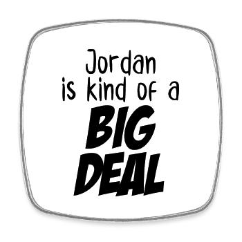 La Jordanie est une sorte de gros problème - Magnet carré - blanc - Devant