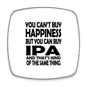 you can buy ipa - Square fridge magnet - white - Front