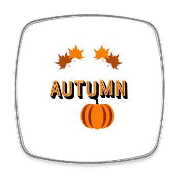 Autumn - Viereckiger Kühlschrankmagnet - Weiß - Vorne