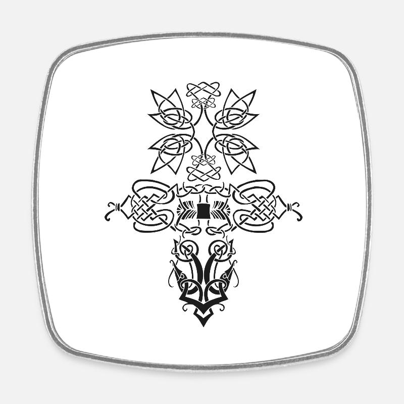 Triabel Men - Square fridge magnet - white