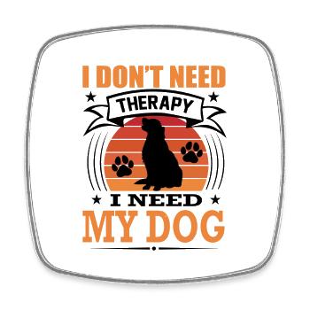 Golden Retriever Mein Hund Retro Vintage Hunderass - Viereckiger Kühlschrankmagnet - Weiß - Vorne