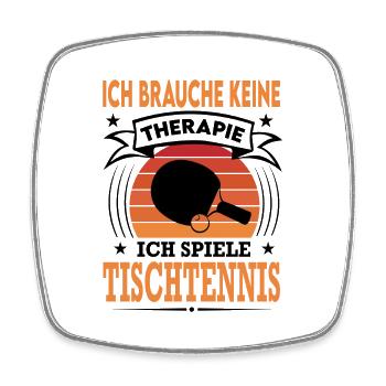 Tischtennis Spielen Verein Sport Retro Vintage - Viereckiger Kühlschrankmagnet - Weiß - Vorne