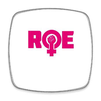 Novembre rendez-vous à Roevember Design rose - Magnet carré - blanc - Devant