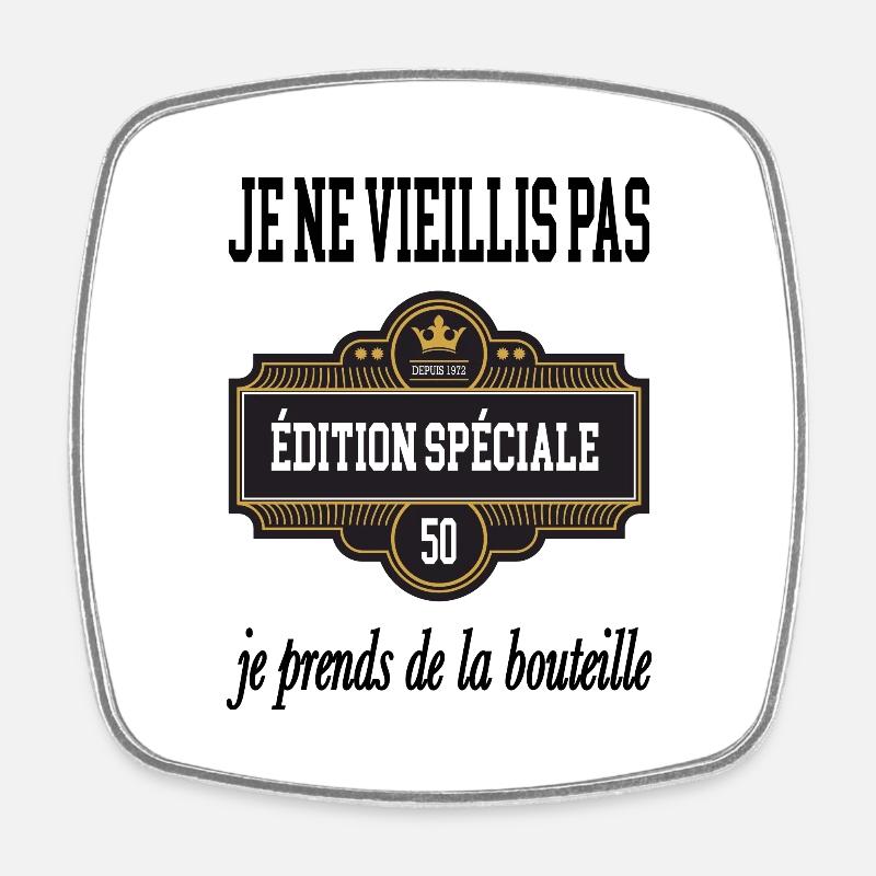 Edition spéciale 50ans - Magnet carré - blanc