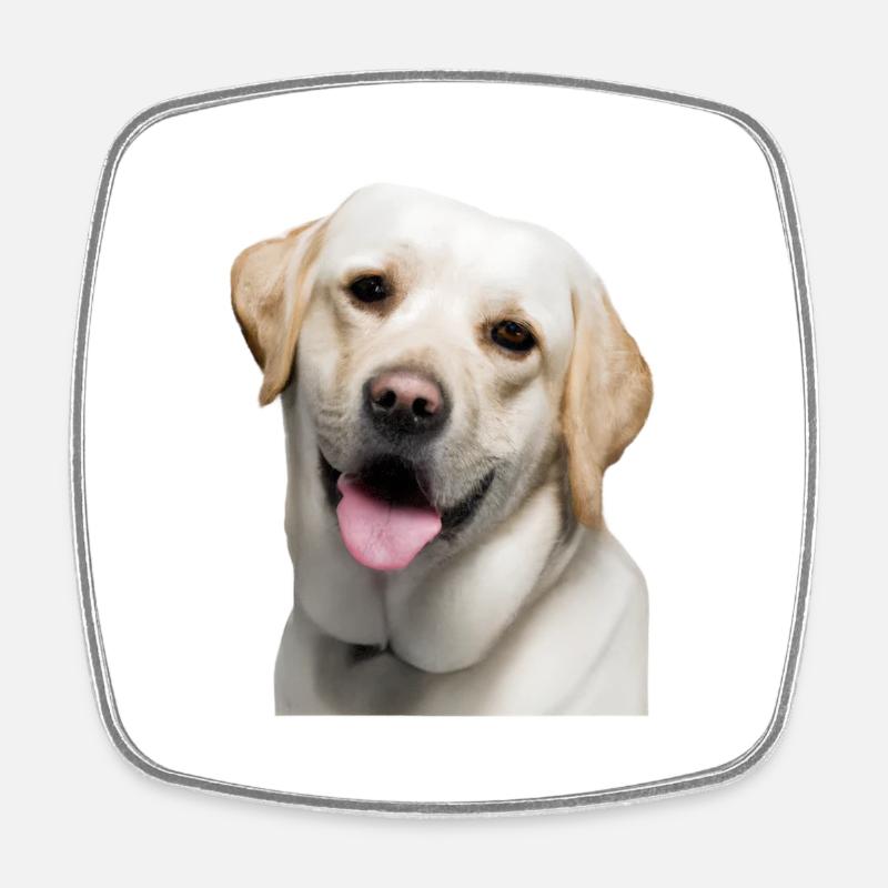 Labrador Retriever - Square fridge magnet - white