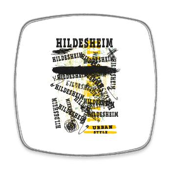 Hildesheim Allemagne Ville Skyline Accueil Amour - Magnet carré - blanc - Devant