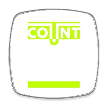 Count your blessings. Count your blessings - Square fridge magnet - white - Front