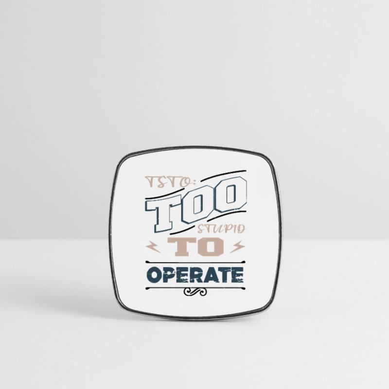 Maschera anonima Hacking Engineer codici Idea regalo Calamita quadrata da frigo