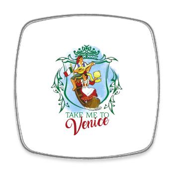 EMMÈNE-MOI À VENISE - Magnet carré - blanc - Devant