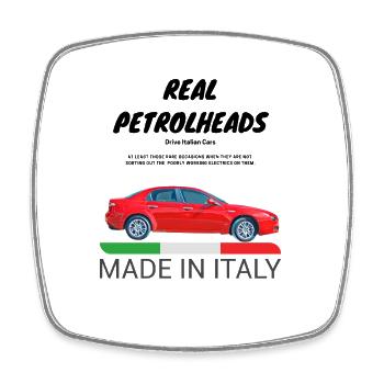 PETROLHEADS2 - Square fridge magnet - white - Front