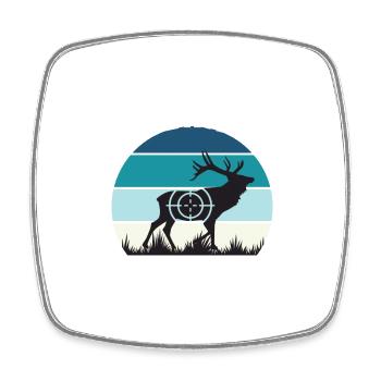 I just need to go hunting original gift hunter - Magnet carré - blanc - Devant