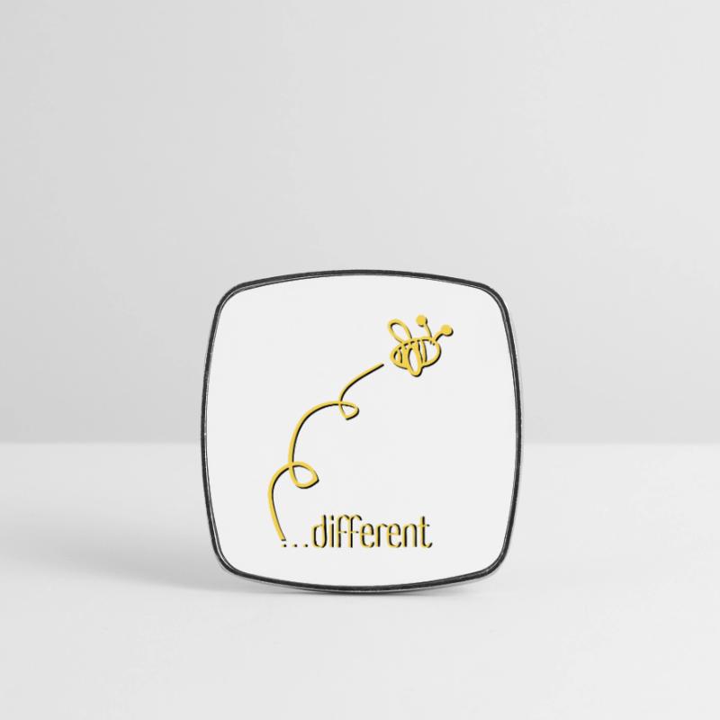 Bee Different - Sei anders! Statement Design Viereckiger Kühlschrankmagnet