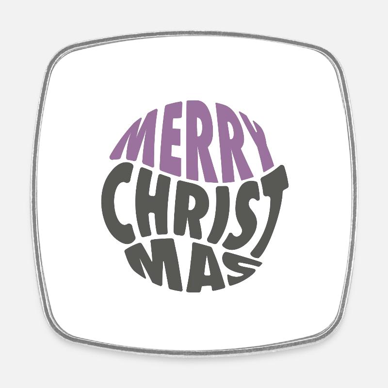 Joyeux Noël Ho-ho-ho - Magnet carré - blanc