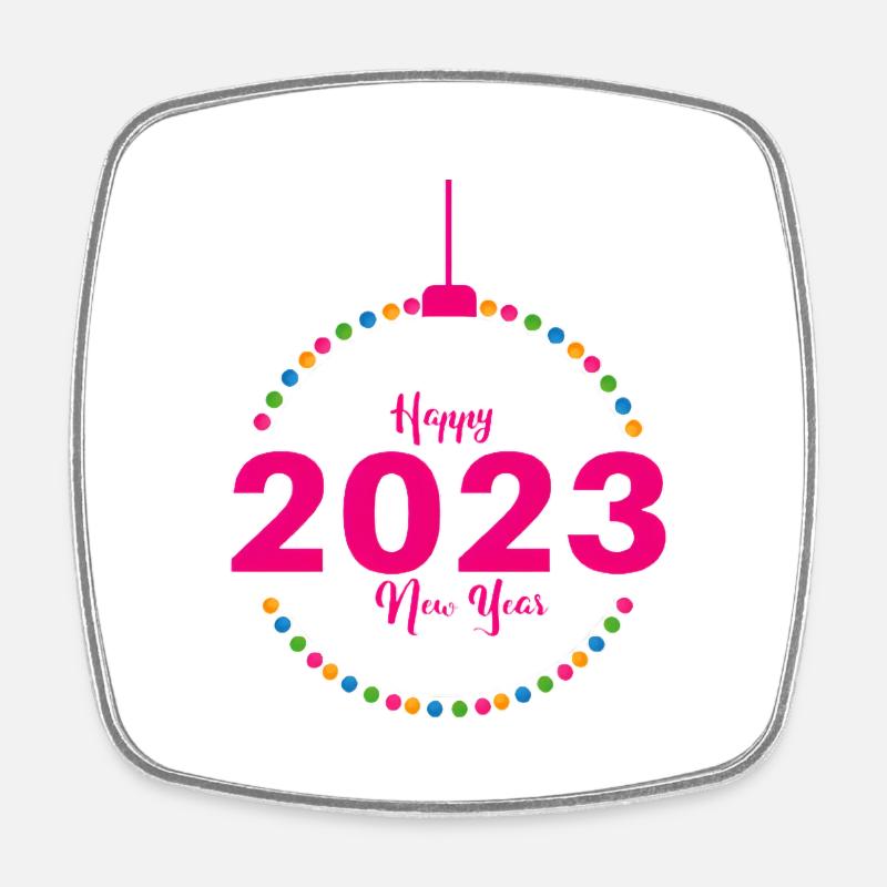 Design year 2023 - Square fridge magnet - white