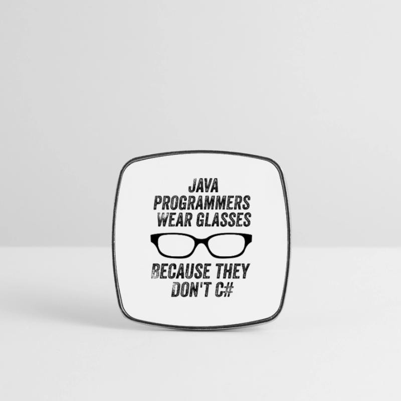 Drôles de programmeurs Java Magnet carré