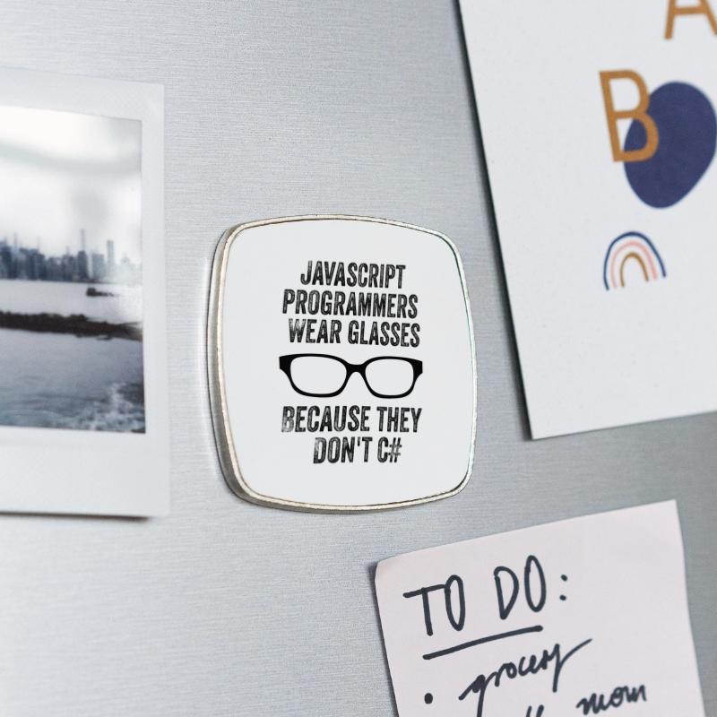 Square fridge magnet