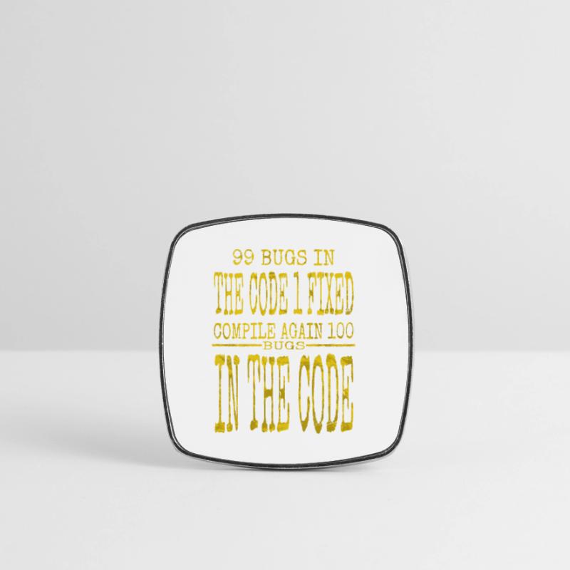 gift idea joke awesome c sharp programming happy Viereckiger Kühlschrankmagnet