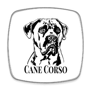 CANE CORSO Dog Portrait Dog Wilsigns - Square fridge magnet - white - Front