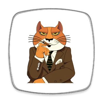 Cat Cat Cat Shirt Cat Gift Idea Kitten - Square fridge magnet - white - Front