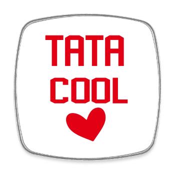 TATA COOL COEUR - Magnet carré - blanc - Devant