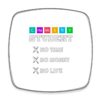 Geschenk für Chemiestudent | Chemie Witze Elemente - Viereckiger Kühlschrankmagnet - Weiß - Vorne