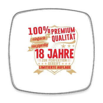 18. Geburtstag 2005 Geschenk Geschenkidee T-Shirt - Viereckiger Kühlschrankmagnet - Weiß - Vorne