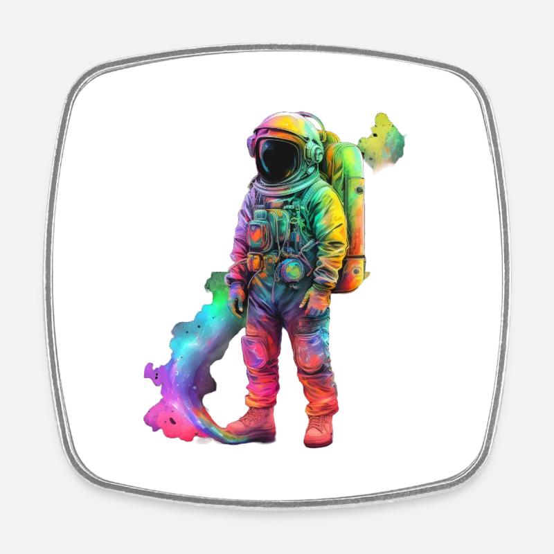 SPECIAL ASTRONAUT - Square fridge magnet - white
