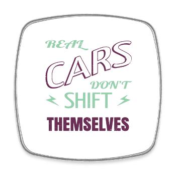 Technician Gift Automobile Awesome Statement Bday - Square fridge magnet - white - Front