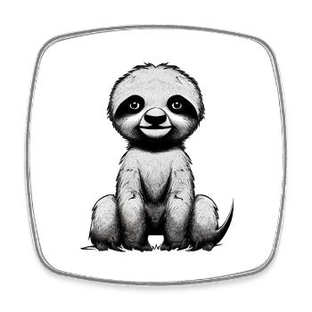 Sloth Fatigue Sloths Sloth Drawing - Square fridge magnet - white - Front