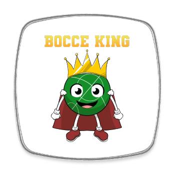 Bocce Bocci Bunte Bälle Spieler I Geschenk - Viereckiger Kühlschrankmagnet - Weiß - Vorne