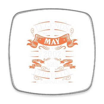 Edition Limitée Mai 2002 21st Birthday Men - Magnet carré - blanc - Devant