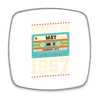 58e anniversaire Mai Né en 1965 Idée cadeau - Magnet carré - blanc - Devant