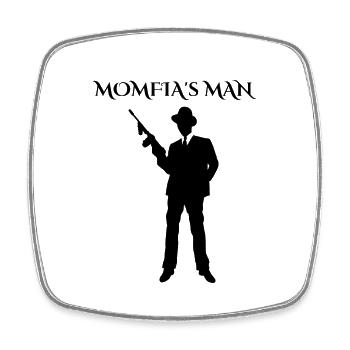 L’HOMME DE MOMFIA - Magnet carré - blanc - Devant