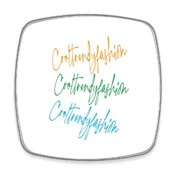 Cooltrendyfashion - Viereckiger Kühlschrankmagnet - Weiß - Vorne